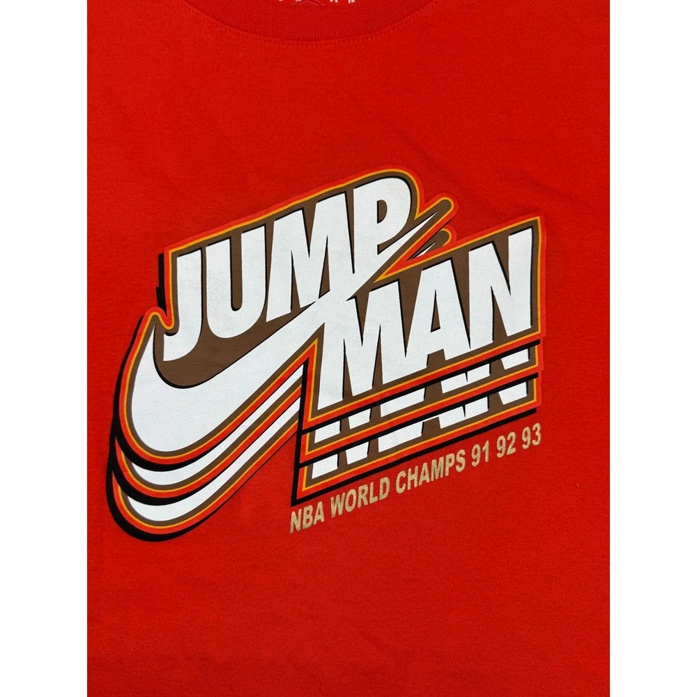 Jordan T-Shirt‎ Mens XXL Red NBA World Champs 91 92 93 Jumpman Graphic Tee